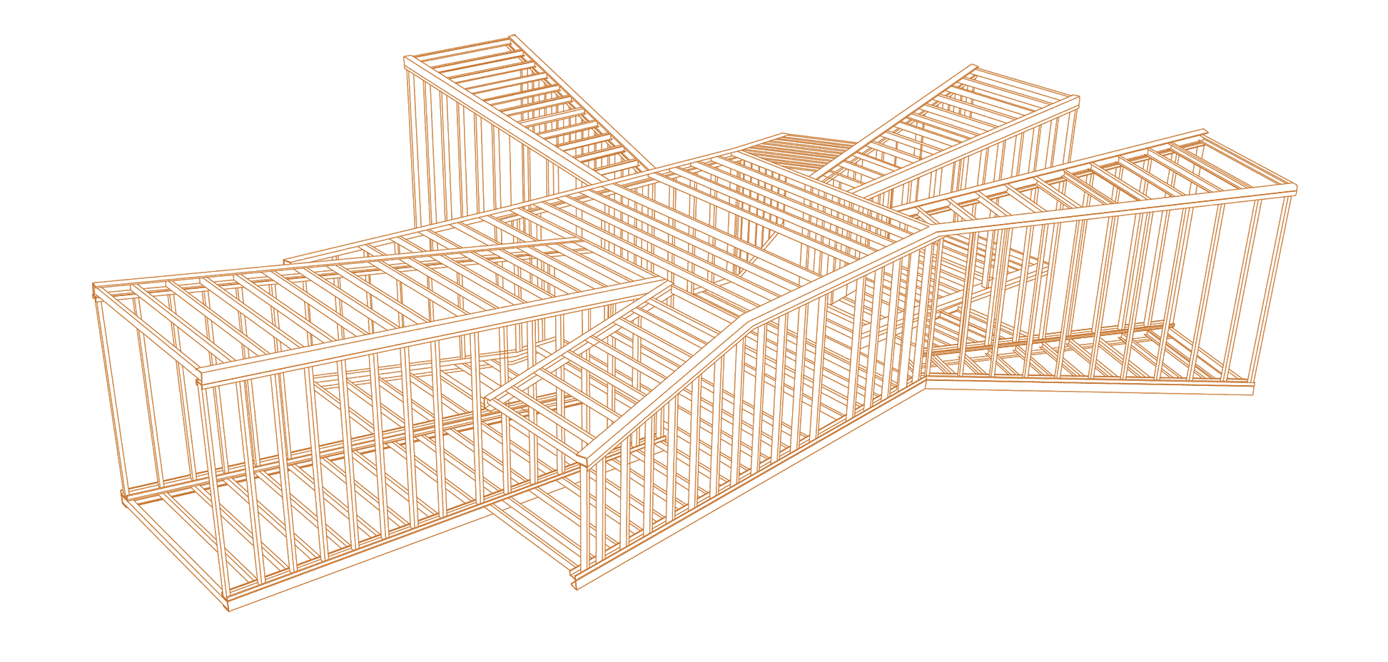A computer render of the structure of the Shelter for Pilgrims
