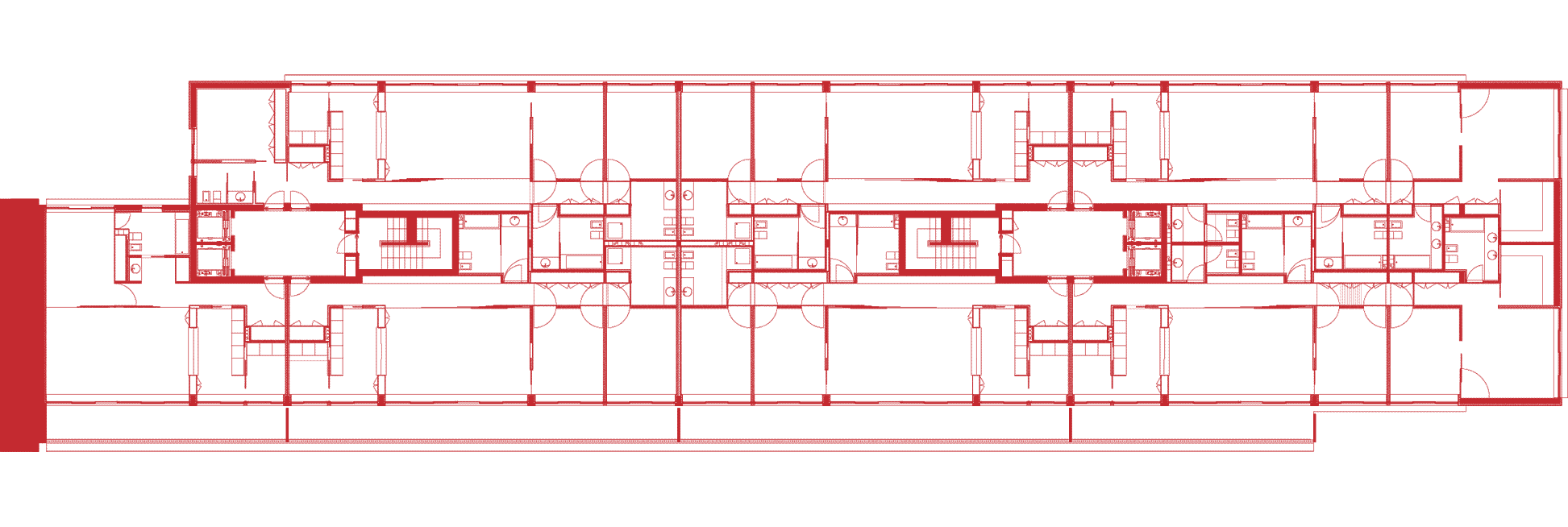A floorplan of the Collective Housing